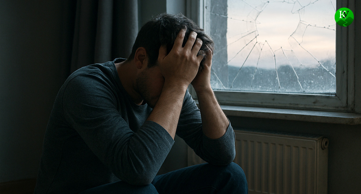 Раненый мужчина. Иллюстрация создана «Кавказским узлом» с помощью ИИ в программе Copilot