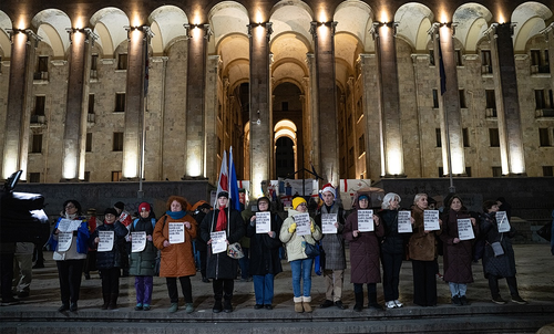 Акция на проспекте Руставели 26.12.2025. Табула/https://www.facebook.com/photo?fbid=1639477440785133&set=pcb.1639477537451790