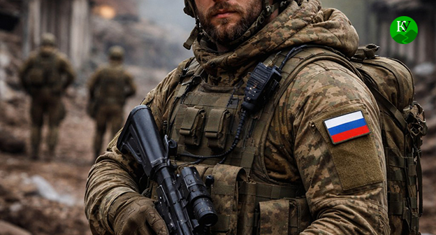 Военнослужащий. Иллюстрация создана "Кавказским узлом" при помощи ИИ в программе Copilot