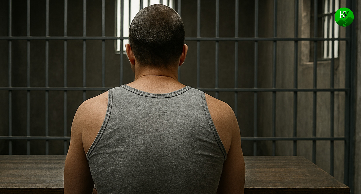 Мужчина в колонии. Иллюстрация создана «Кавказским узлом» с помощью ИИ в программе Copilot