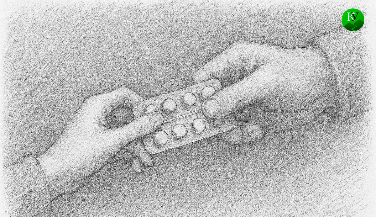 Передача лекарства. Иллюстрация создана «Кавказским узлом» с помощью ИИ в программе Copilot Передача лекарства. Иллюстрация создана «Кавказским узлом» с помощью ИИ в программе Copilot