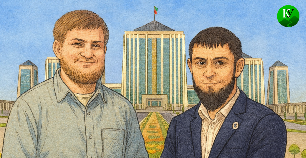 Ахмат Кадыров, Ахмед Дудаев. Иллюстрация создана "Кавказским узлом" с помощью ИИ в программе Copilot