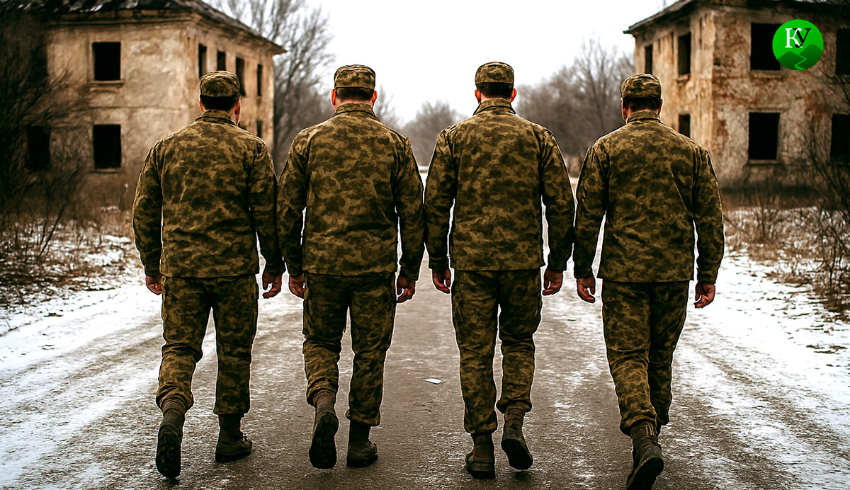 Военные на СВО. Иллюстрация создана «Кавказским узлом» с помощью ИИ в программе Copilot