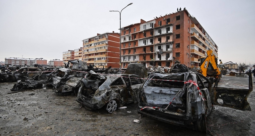 Последствия воздушной атаки в ауле Новая Адыгея. Фото из телеграм-канала Мурата Кумпилова https://t.me/muratkumpilov/18362