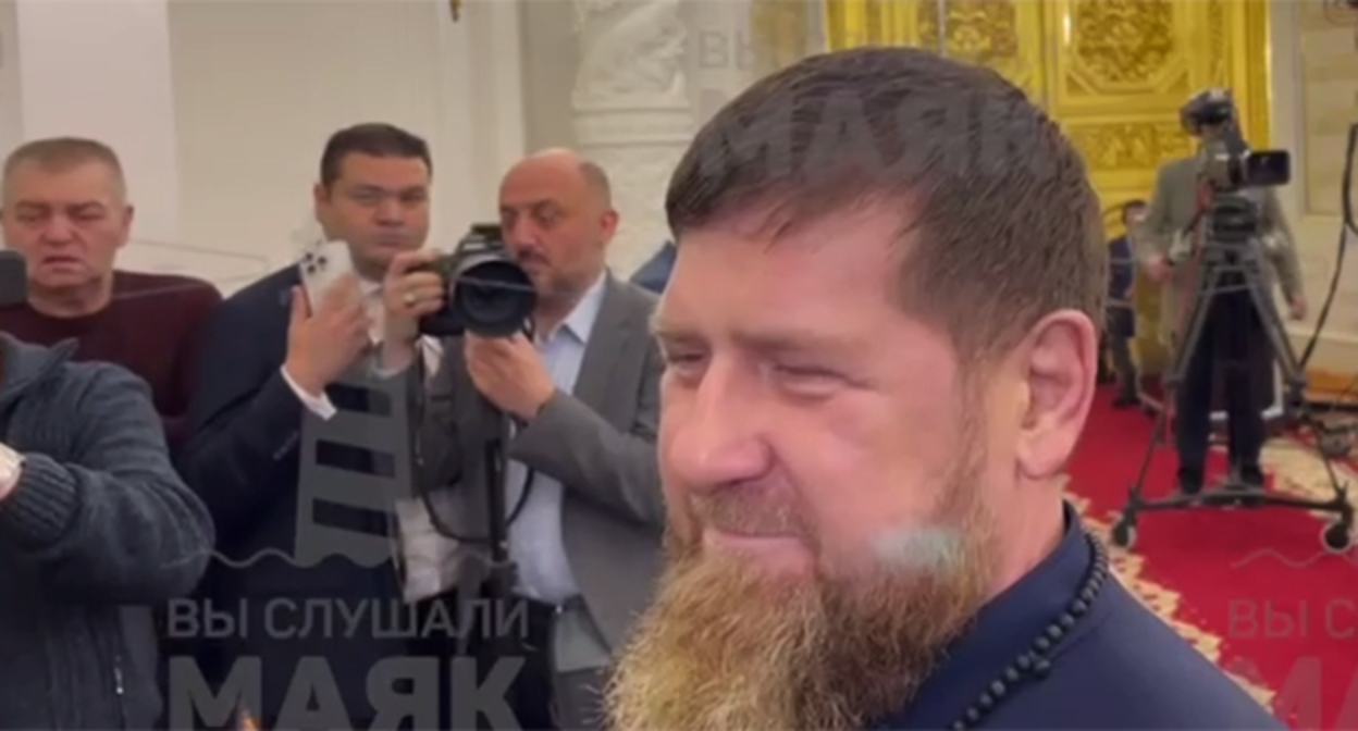 Рамзан Кадыров в Кремле. 29 января 2029 г. Скриншот видео https://t.me/chechnyatoday/39327