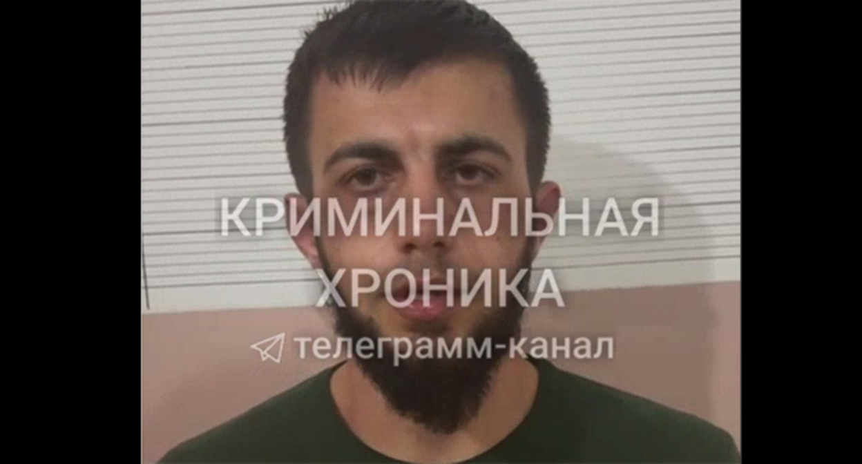Подозреваемый в убийстве Мальвины Магомедовой. 29 января 2026 г. Скриншот видео https://t.me/criminal_chronicle/8530