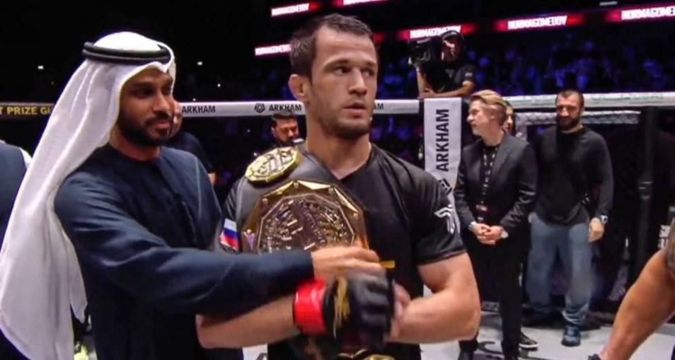 Усман Нурмагомедов после поединка с Дэвисом. Фото: UFC Russia https://t.me/s/UFCRussiaFight/6772