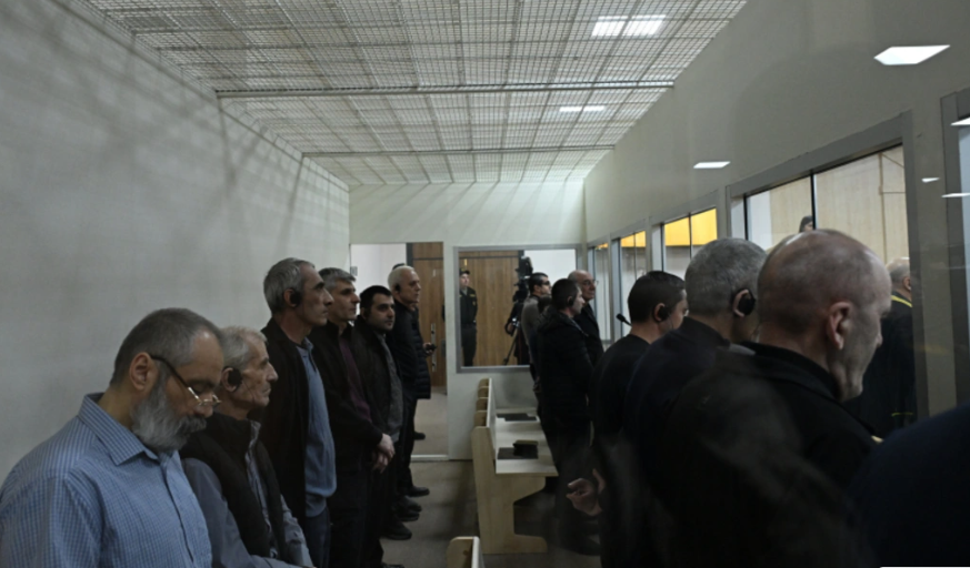 Оглашение приговора руководству Карабаха в Баку. Скриншот фото "Репорт" от 05.02.26, https://report.az/ru/vnutrennyaya-politika/lejla-alieva-podelilas-publikaciej-o-poezdke-v-gyojgyol-s-alenoj-alievoj#gallery_0cbbef4f9e6ba8e172d990a01ae0637a-8.