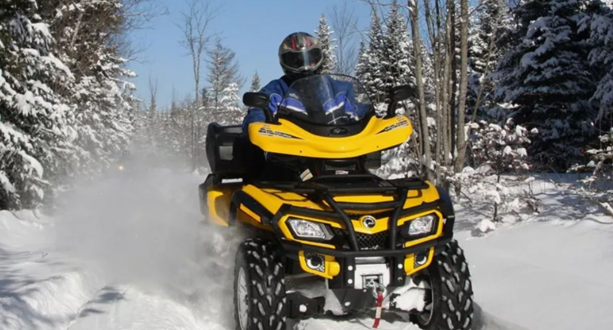 Квадроцикл зимой. Скриншот фото https://kzngo.ru/event/ekstrim-festival-2018-4714