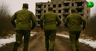 Военные на СВО. Иллюстрация создана «Кавказским узлом» с помощью ИИ в программе Copilot