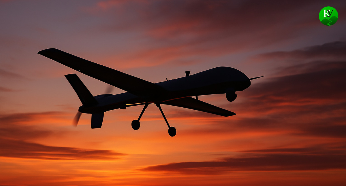 БПЛА в полете. Иллюстрация создана «Кавказским узлом» с помощью ИИ в программе Copilot
БПЛА в полете. Иллюстрация создана «Кавказским узлом» с помощью ИИ в программе Copilot