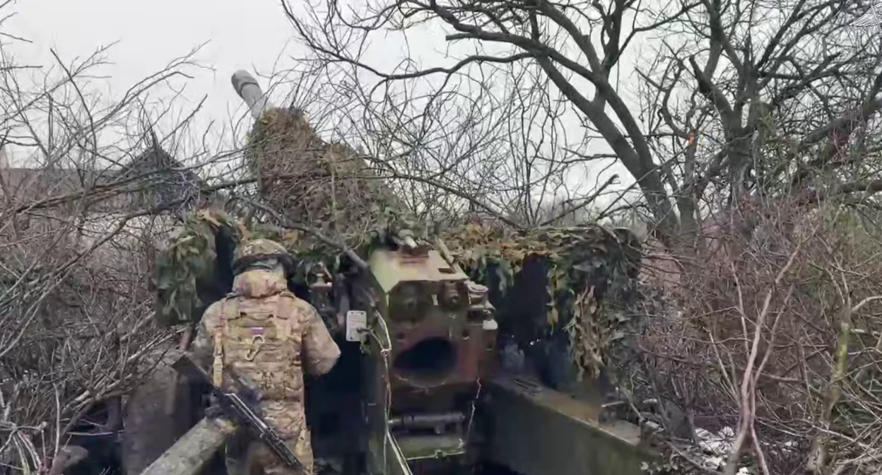 Российский военный. Кадр видео Минобороны https://t.me/mod_russia/59569.