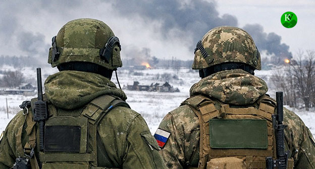 Военнослужащие. Иллюстрация создана "Кавказским узлом" при помощи ИИ в программе Copilot