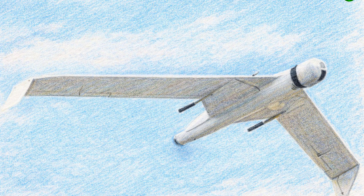 Беспилотник. Иллюстрация создана "Кавказским узлом" при помощи ИИ в программе Copilot