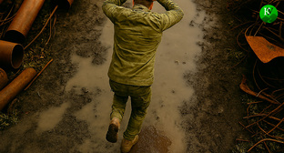 Военный на СВО. Иллюстрация создана «Кавказским узлом» с помощью ИИ в программе Copilot