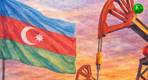 Азербайджанский флаг возле газового месторождения. Иллюстрация создана "Кавказским узлом" при помощи ИИ в программе Copilot Азербайджанский флаг возле газового месторождения. Иллюстрация создана "Кавказским узлом" при помощи ИИ в программе Copilot