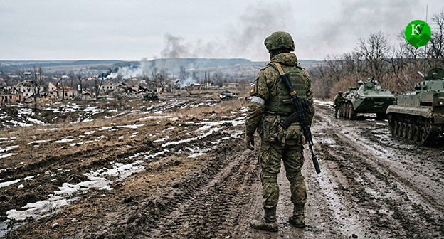 Военнослужащий. Иллюстрация создана "Кавказским узлом" при помощи ИИ в программе Copilot