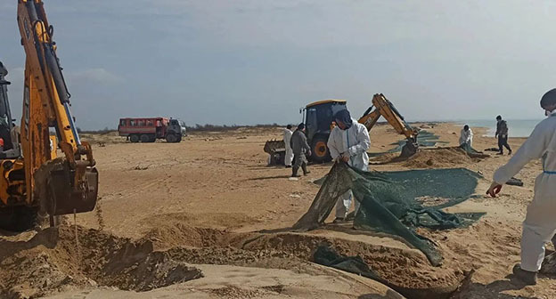 Работы на пляжах Анапы. Фото: https://t.me/opershtab23/15436