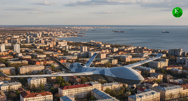 Беспилотник. Иллюстрация создана "Кавказским узлом" при помощи ИИ в программе Copilot Беспилотник. Иллюстрация создана "Кавказским узлом" при помощи ИИ в программе Copilot