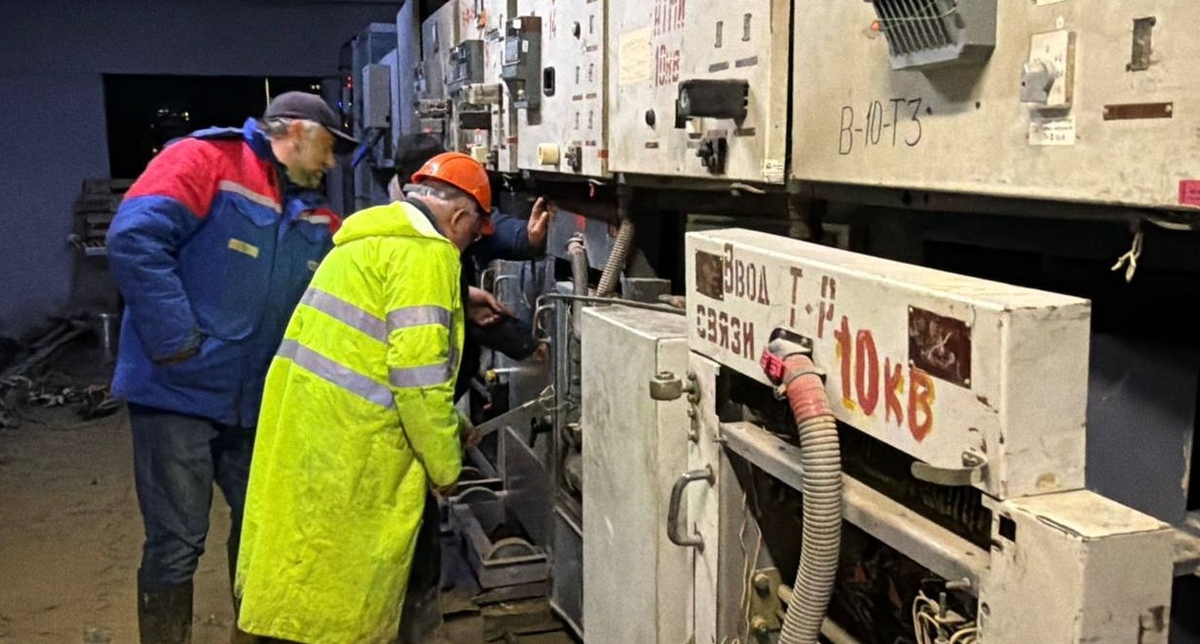 Подстанция "Приморская". Фото из телеграм-канала мэра Махачкалы https://t.me/DzhambulatSalavov/996 Подстанция "Приморская". Фото из телеграм-канала мэра Махачкалы https://t.me/DzhambulatSalavov/996