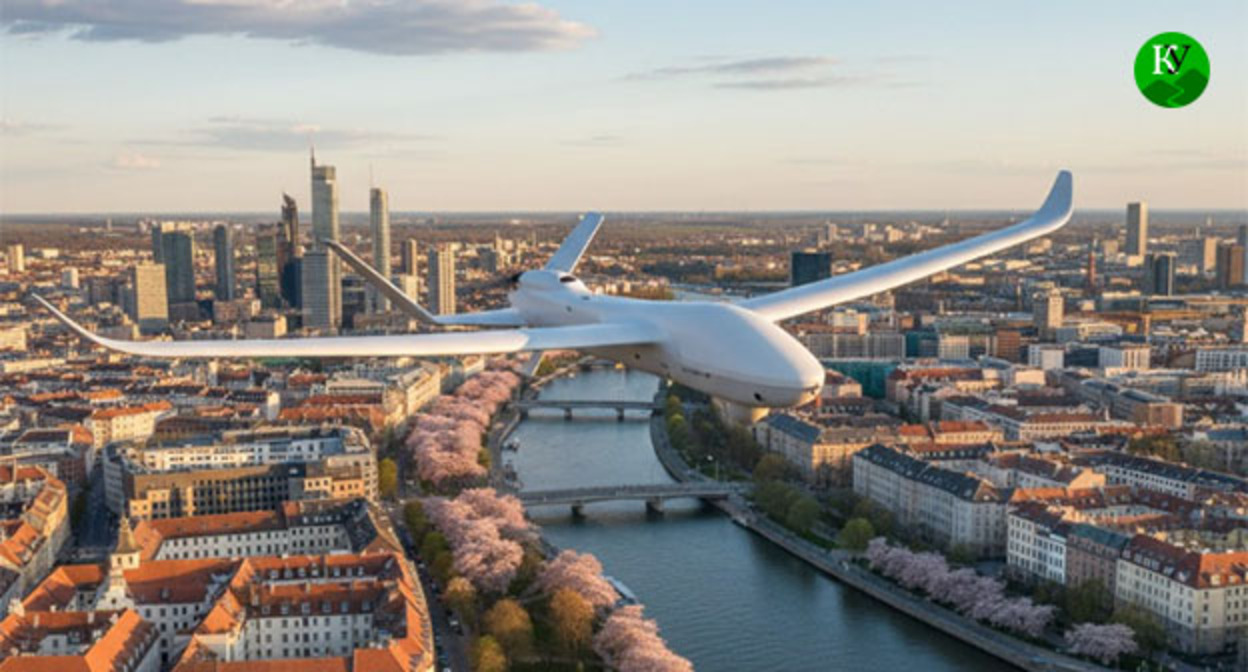 Беспилотник. Иллюстрация создана "Кавказским узлом" при помощи ИИ в программе Copilot
