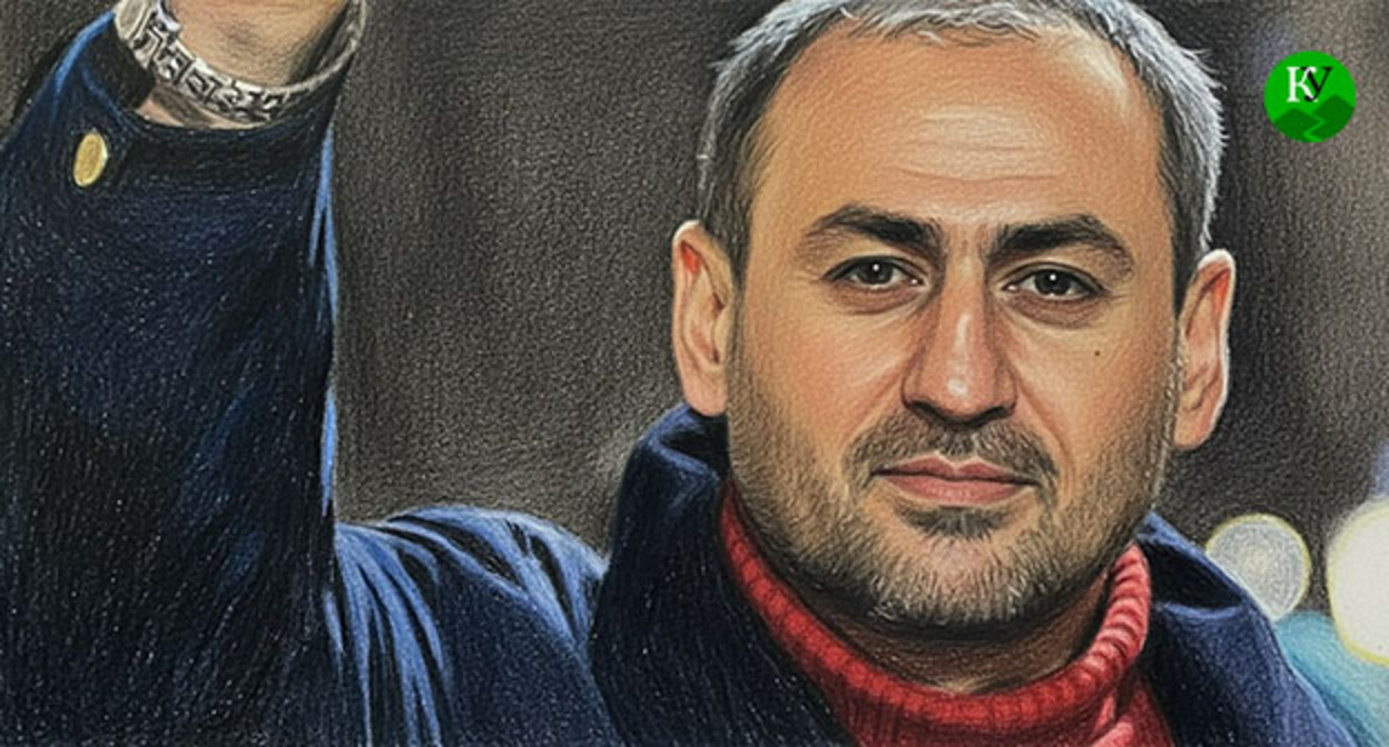 Афган Садыгов. Иллюстрация создана "Кавказским узлом" при помощи ИИ в программе Copilot