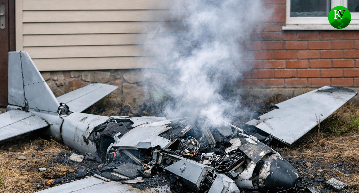 Обломки БПЛА. Иллюстрация создана «Кавказским узлом» с помощью ИИ в программе Copilot Обломки БПЛА. Иллюстрация создана «Кавказским узлом» с помощью ИИ в программе Copilot