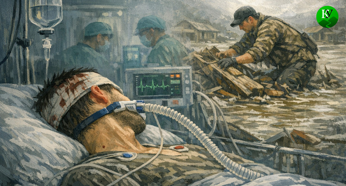 Волонтер в больнице. Иллюстрация создана «Кавказским узлом» с помощью ИИ в программе Copilot Волонтер в больнице. Иллюстрация создана «Кавказским узлом» с помощью ИИ в программе Copilot