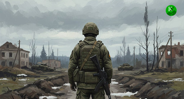 Военнослужащий. Иллюстрация создана "Кавказским узлом" при помощи ИИ в программе Copilot Военнослужащий. Иллюстрация создана "Кавказским узлом" при помощи ИИ в программе Copilot