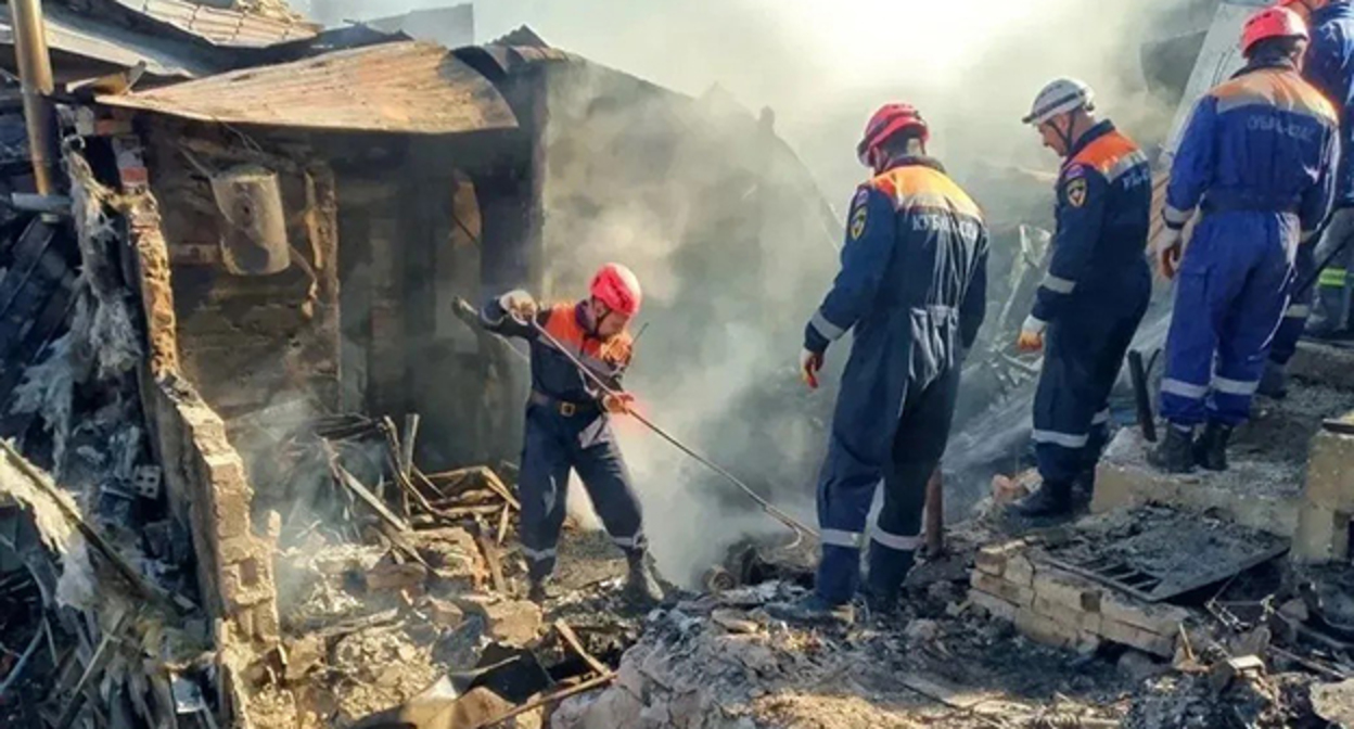 Последствия атаки беспилотников в Туапсе. 16 апреля 2026 г. Фото: https://t.me/opershtab23/15710