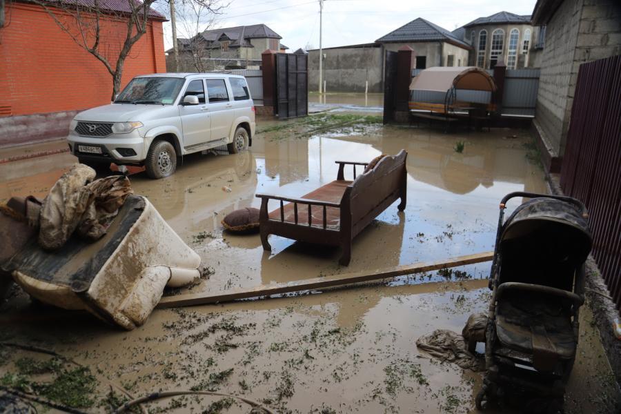 Последствия наводнения в Чечне. Фото: Грозный Информ https://www.grozny-inform.ru/