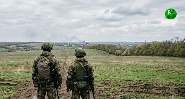 Военнослужащие. Иллюстрация создана "Кавказским узлом" при помощи ИИ в программе Copilot