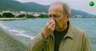 Человек на берегу моря. Иллюстрация создана "Кавказским узлом" с помощью ИИ в программе Copilot