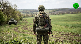 Военнослужащий. Иллюстрация создана "Кавказским узлом" при помощи ИИ в программе Copilot