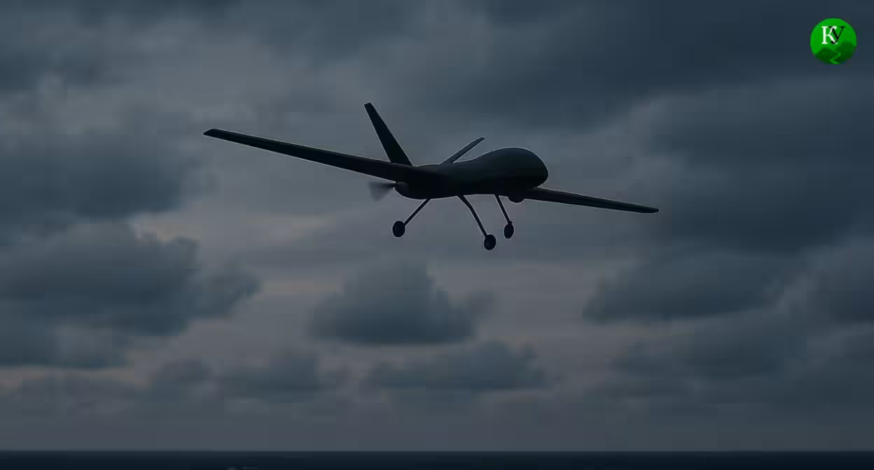 БПЛА в небе. Иллюстрация создана «Кавказским узлом» с помощью ИИ в программе Copilot