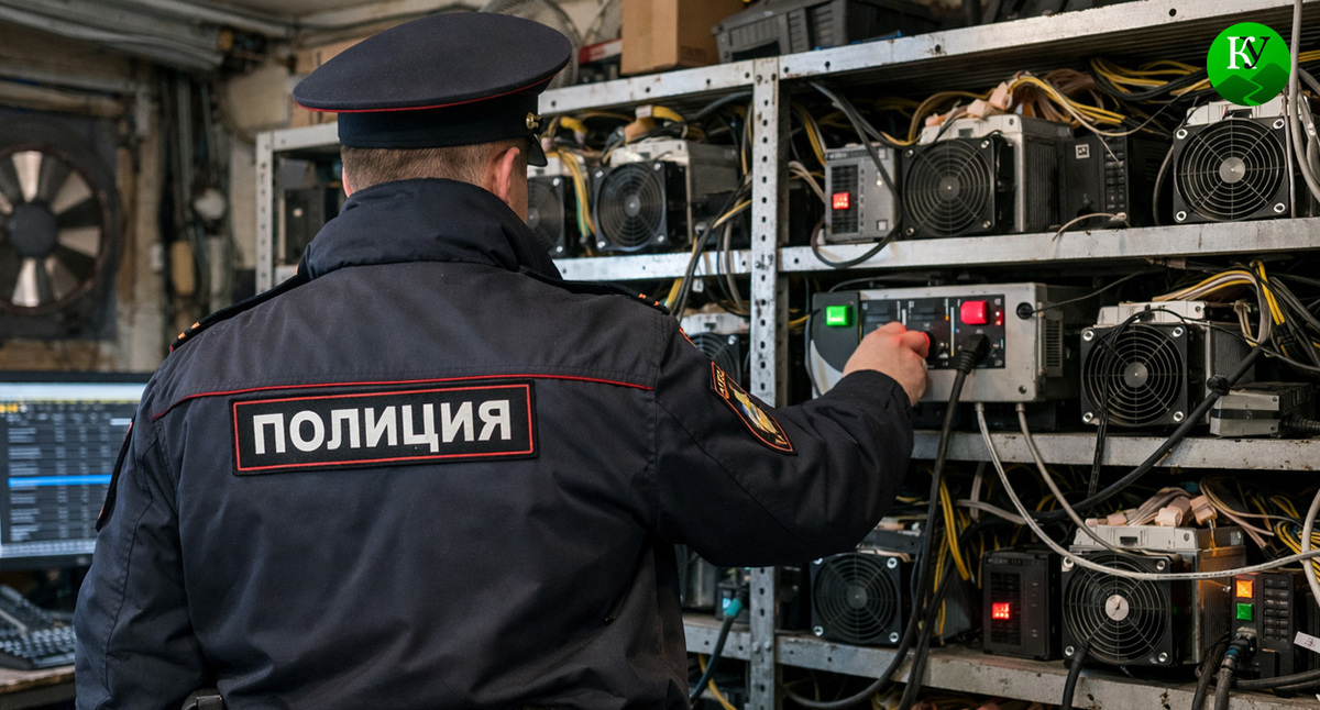 Полицейский на майнинг ферме. Иллюстрация создана «Кавказским узлом» с помощью ИИ в программе Copilot Полицейский на майнинг ферме. Иллюстрация создана «Кавказским узлом» с помощью ИИ в программе Copilot