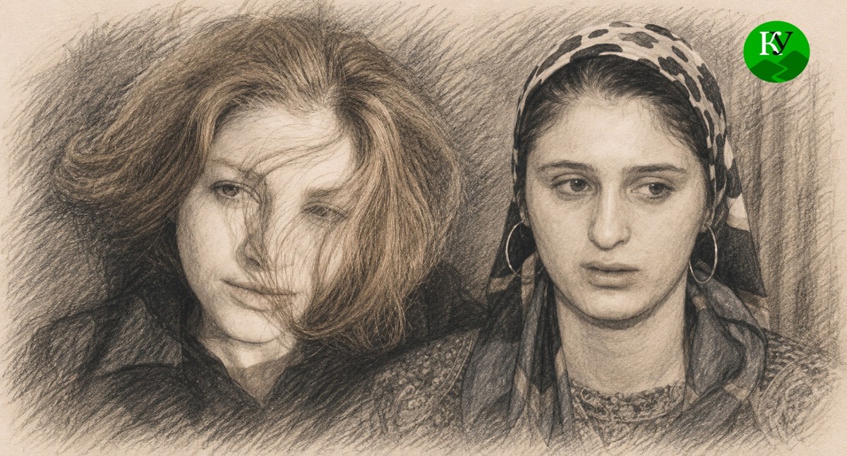 Седа Сулейманова (слева) и Селима Исмаилова. Изображение создано "Кавказским узлом" при помощи ИИ в программе Copilot. Седа Сулейманова (слева) и Селима Исмаилова. Изображение создано "Кавказским узлом" при помощи ИИ в программе Copilot.
