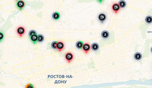 Ситуация с доступностью бензина на заправках Ростова-на-Дону по данным Gdebenz.ru на 18.10 мск.