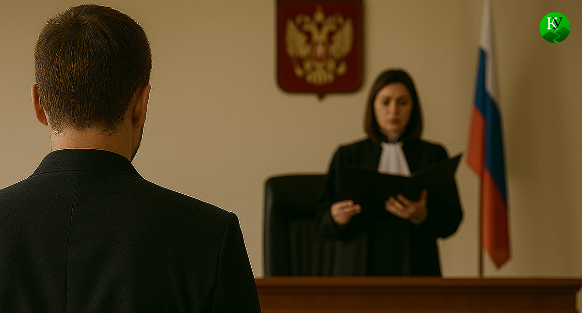 Мужчина в суде. Иллюстрация создана «Кавказским узлом» с помощью ИИ в программе Copilot