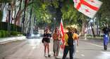 Протестующие на проспекте Руставели, 23 июля 2026 года. Фото: Mo Se / Facebook*