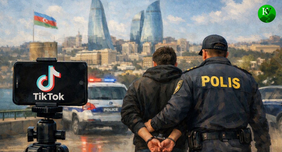 Задержание блогера. Иллюстрация создана «Кавказским узлом» с помощью ИИ в программе Copilot