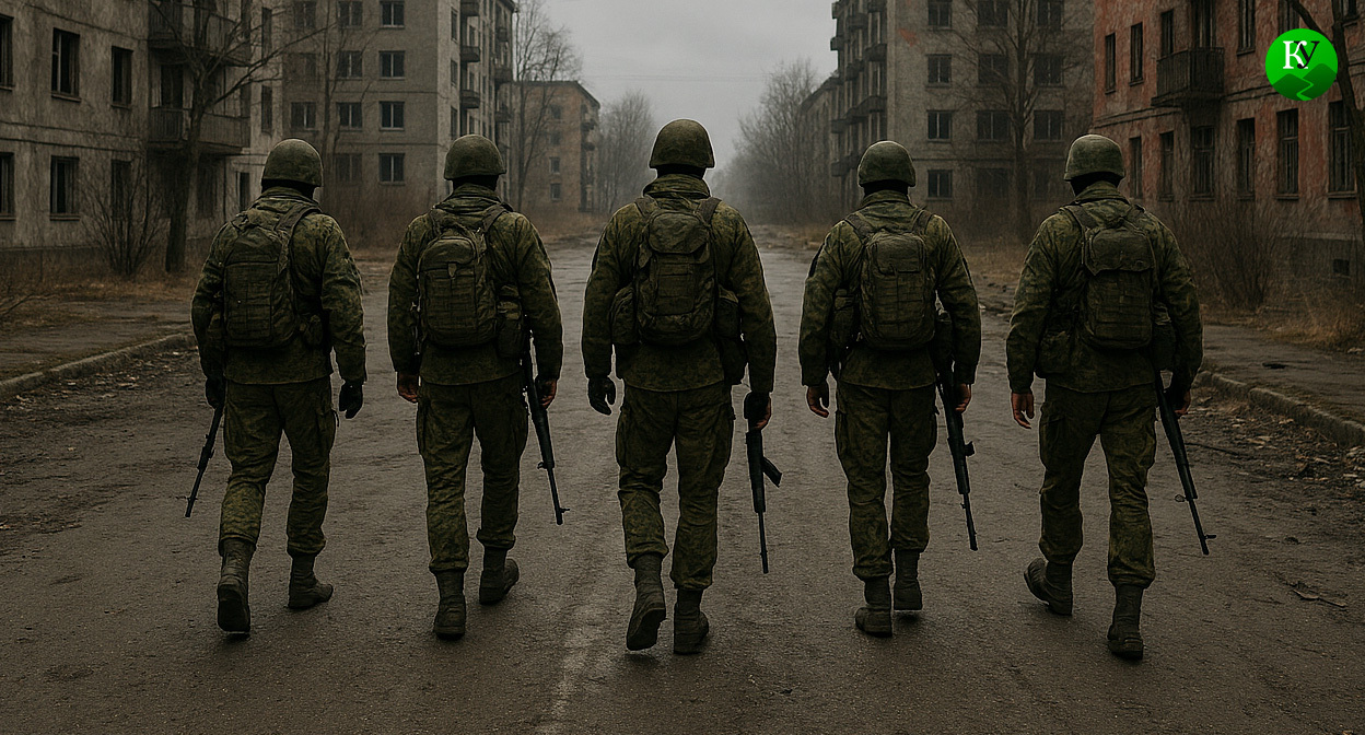 Военные на СВО. Иллюстрация создана «Кавказским узлом» с помощью ИИ в программе Copilot