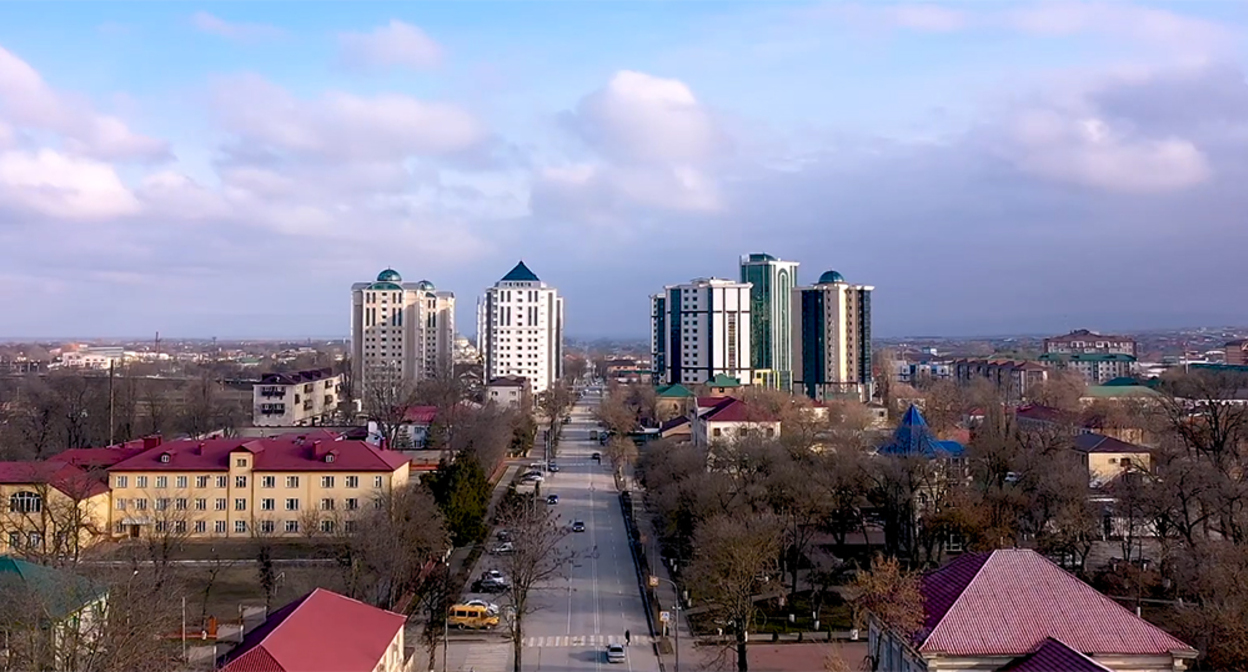 Гудермес. Кадр из видео https://www.youtube.com/watch?v=a3Bge6DSJqs