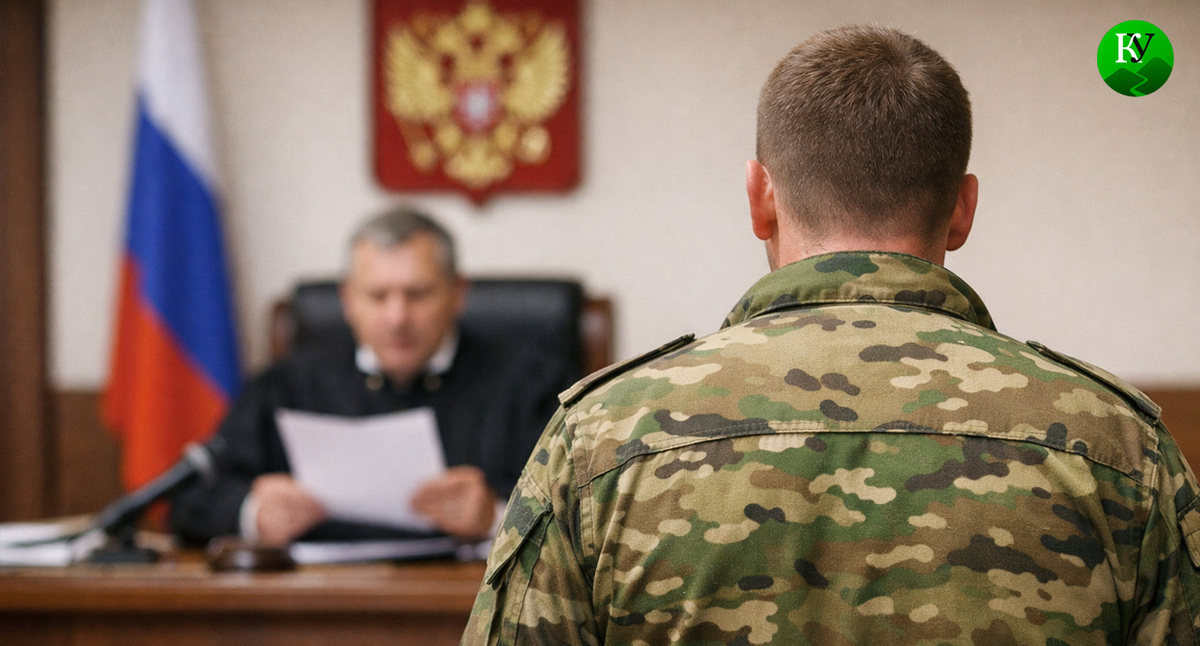 Военный в суде. Иллюстрация создана «Кавказским узлом» с помощью ИИ в программе Copilot Военный в суде. Иллюстрация создана «Кавказским узлом» с помощью ИИ в программе Copilot