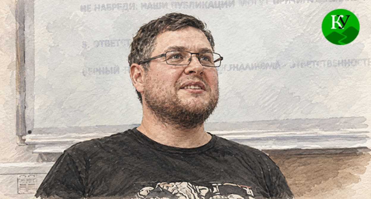 Владимир Севриновский. Иллюстрация создана "Кавказским узлом" при помощи ИИ в программе Copilot