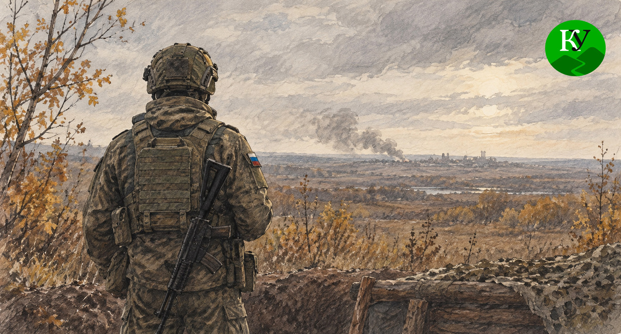 Военнослужащий. Иллюстрация создана "Кавказским узлом" при помощи ИИ в программе Copilot