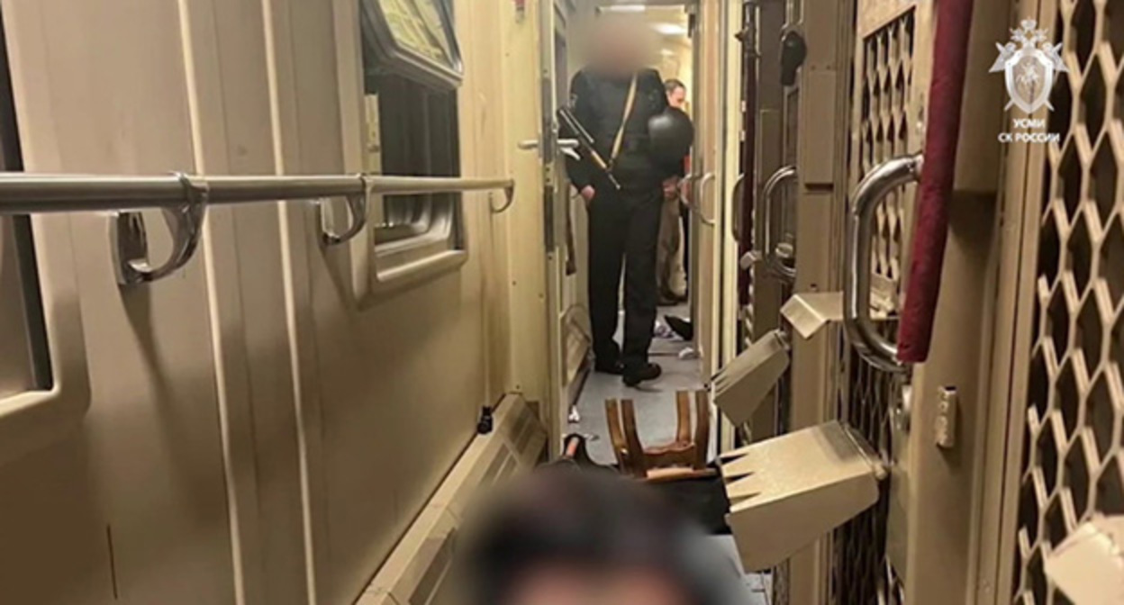 Нападение на конвой в поезде "Владикавказ-Адлер". 2 октября 2026 г. Фото: УСИМ СК РФ