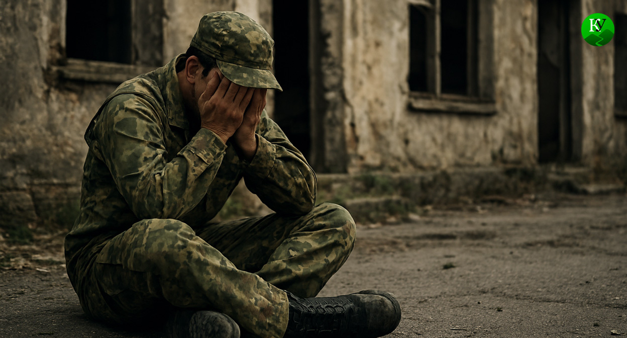 Военный на СВО. Иллюстрация создана «Кавказским узлом» с помощью ИИ в программе Copilot