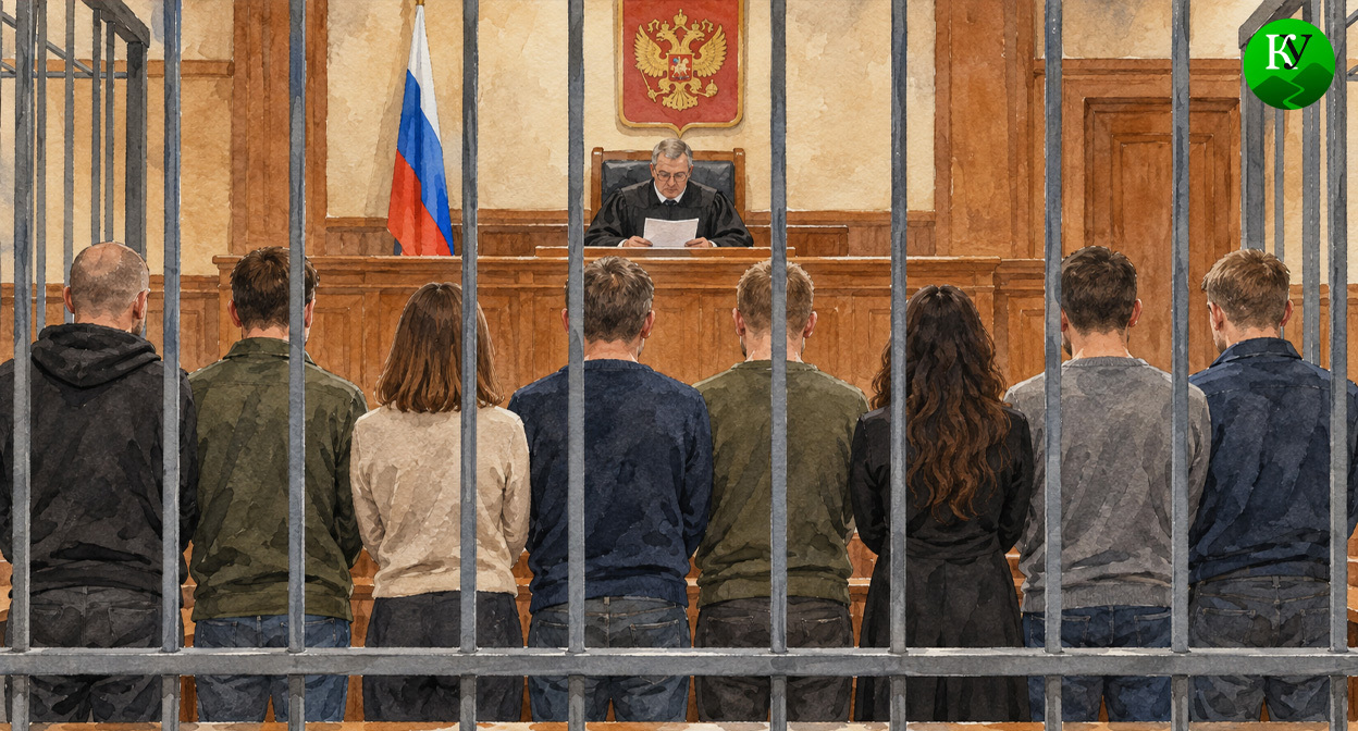 В зале суда. Иллюстрация создана «Кавказским узлом» с помощью ИИ в программе Copilot В зале суда. Иллюстрация создана «Кавказским узлом» с помощью ИИ в программе Copilot