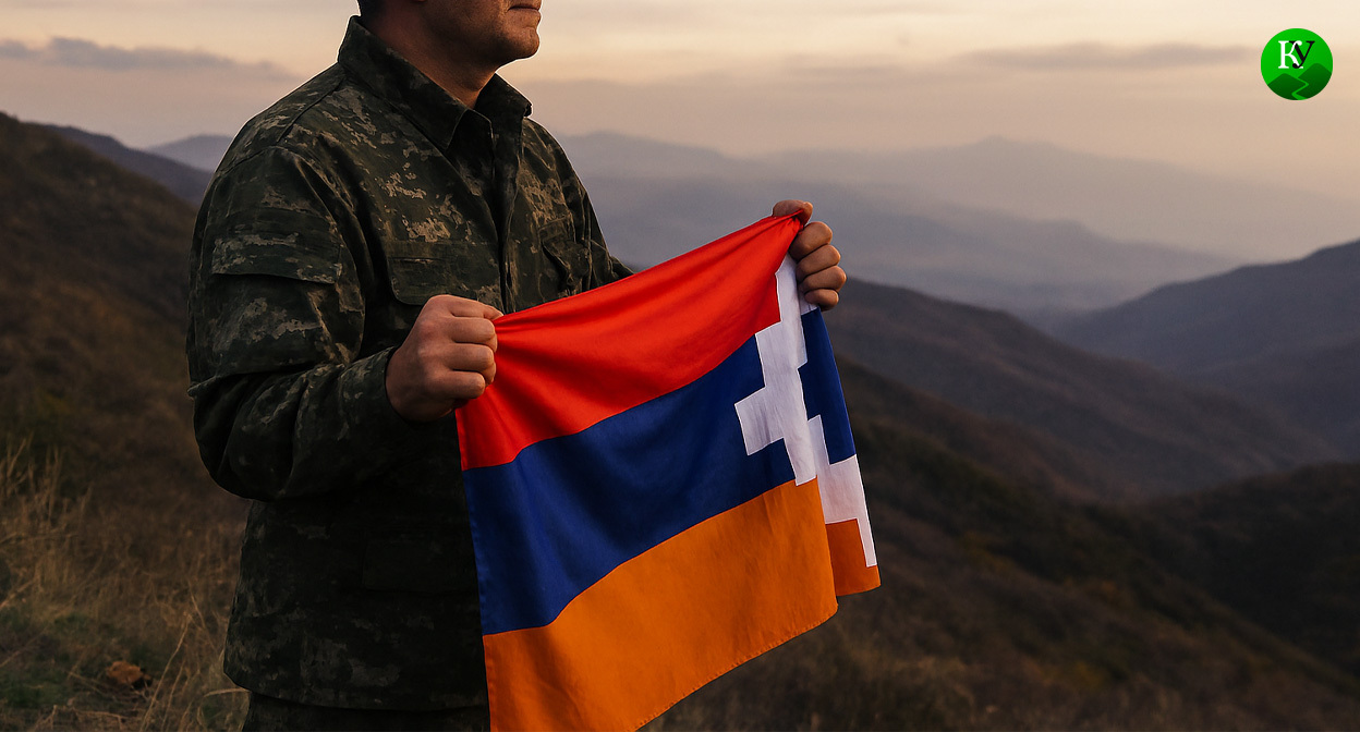 Беженец из Карабаха. Иллюстрация создана «Кавказским узлом» с помощью ИИ в программе Copilot Беженец из Карабаха. Иллюстрация создана «Кавказским узлом» с помощью ИИ в программе Copilot